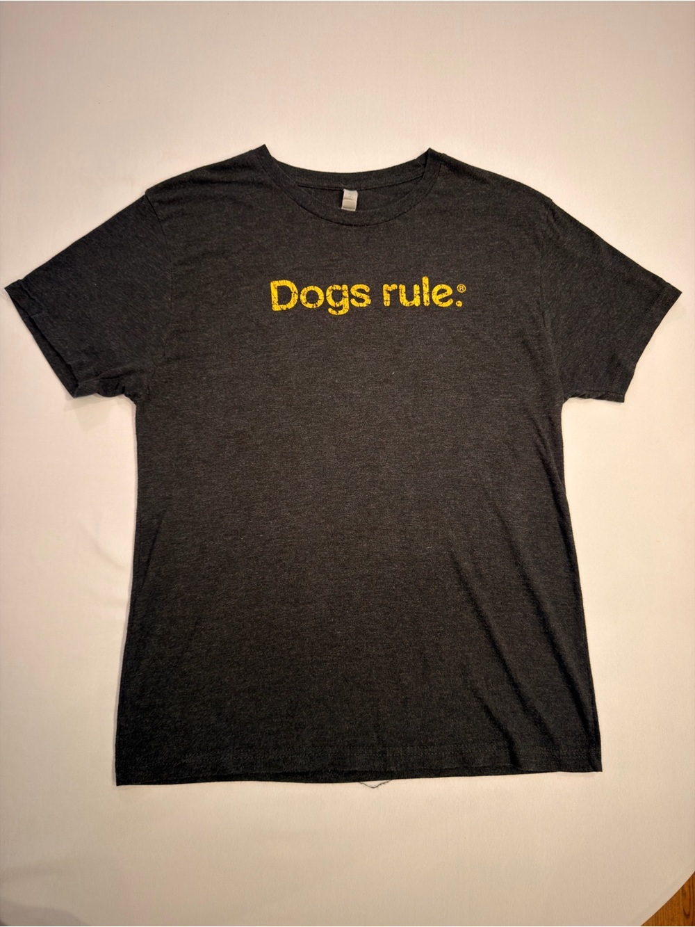 Dogs Rule Pedigree Foundation Graphic Tee Heather Gray M